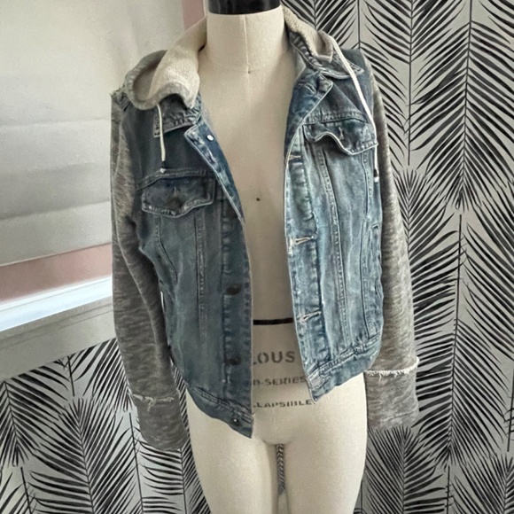 Free People hooded denim jacket S - Picture 3 of 11